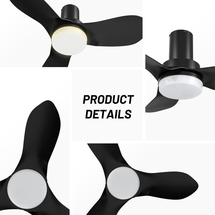 Wrought Studio 36Inch DC Motor Ceiling Fan with light and Remote